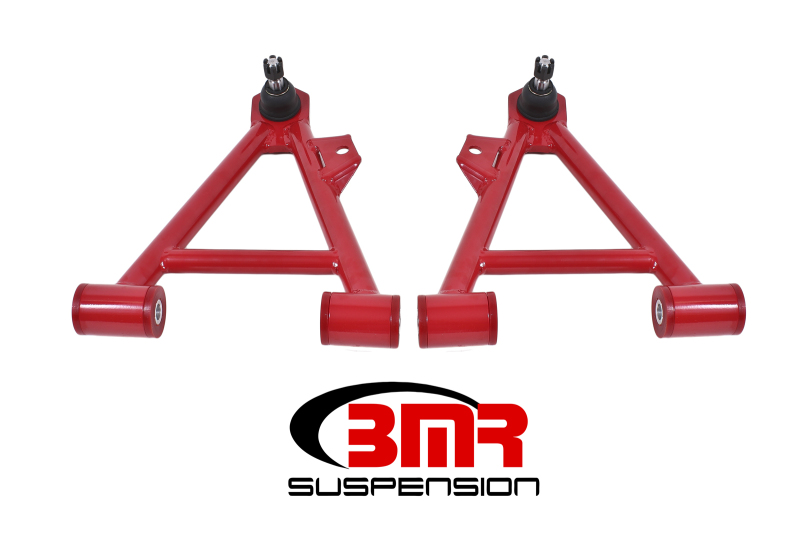 Ford Mustang Control Arms - Lower - BMR Suspension - Non-Adjustable, Coilover Only, Polyurethane Bushings, Standard Ball Joint - Red - `94-`04 Ford Mustang Control Arms - Lower - BMR Suspension - Non-Adjustable, Coilover Only, Polyurethane Bushings, Standard Ball Joint - Red - `94-`04